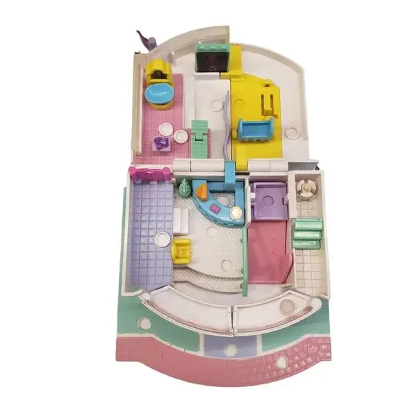 Vintage Polly Pocket Hospital Polly Pocket Wonderful Wedding Pull Out Playhouse - Picture 15 of 16